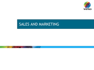 SALES AND MARKETING
 