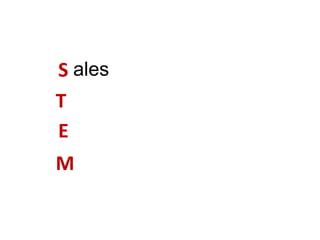 S ales
T
E
M
 