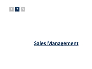 1   2   3




            Sales Management
 