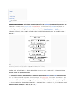 Business process reengineering