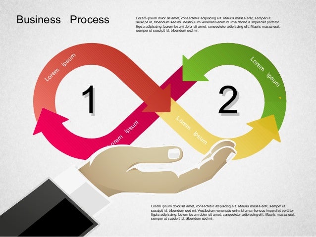 Business Process Shapes for PowerPoint by PoweredTemplate.com