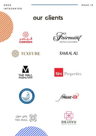 E D G E
I N T E G R A T E D
P A G E 1 5
our clients
 