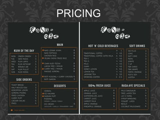 PRICING
 