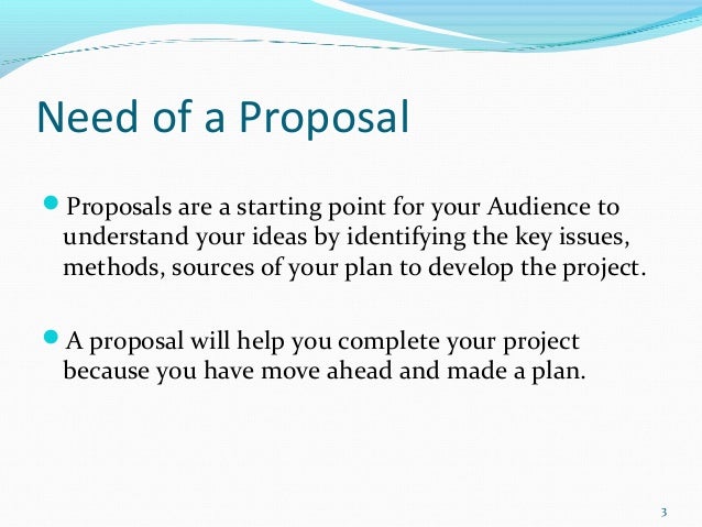 Solicited proposal