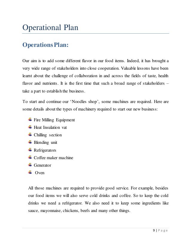 Business Proposal Noodles Shop