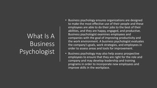 Business Psychology Don't Worry Be Happy