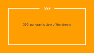 360o
panoramic view of the streets
ANS
 
