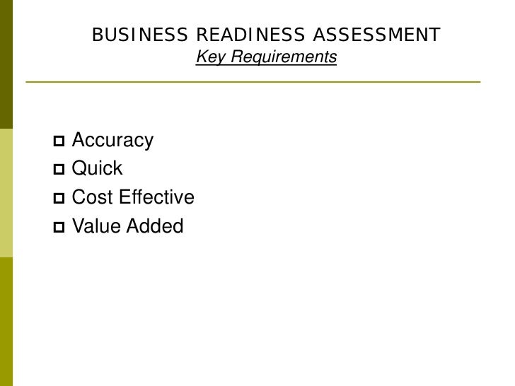 Business Readiness Assessment & Ocm Platform