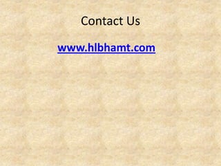 Contact Us
www.hlbhamt.com

 