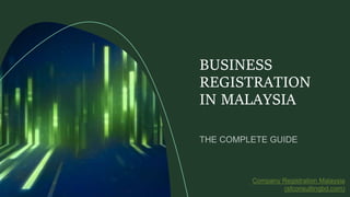 BUSINESS
REGISTRATION
IN MALAYSIA
Company Registration Malaysia
(sfconsultingbd.com)
 