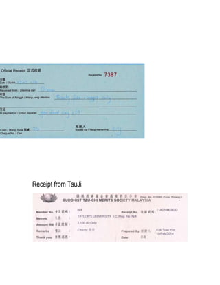 Receipt from TsuJi

 