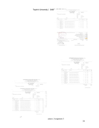 Taylor’s University ⎸ SABD | FNBE 08/14
Introduction to Business | Assignment 3
24
 