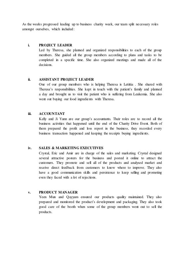 Introduction to Business Final Assignment Report