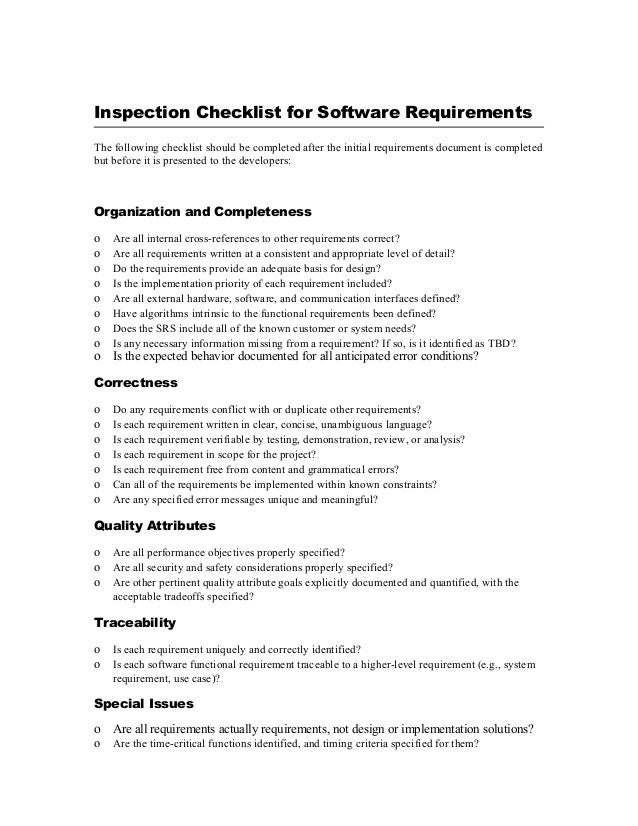 business requirements document sample