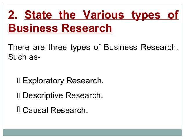 three types of businesses