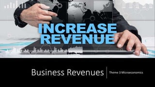 Business Revenues Theme 3 Microeconomics
 