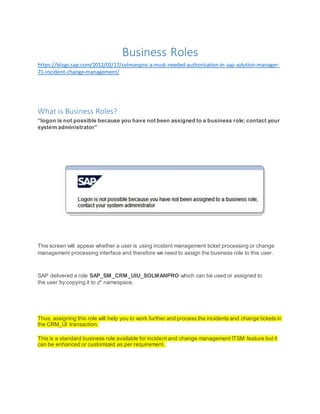 Business roles | DOCX