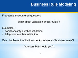 Business Rules - Design and Modeling Guidelines | PPTX