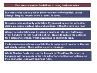 Business Forms Ruler Business rulers in Microsoft Dynamics CRM 2013 | PPTX