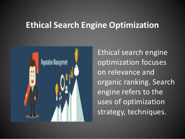 Search Engines and Ethics