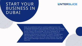 Start a Business in Dubai Free Zone, UAE | PPTX
