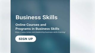 Business Skills Courses
