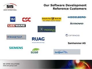 Our Software Development Reference CustomersSamhammer AG