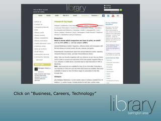 Click on “Business and Careers” or
scroll down to Business Source
Complete.
 