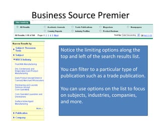 Business Source Premier | PPTX