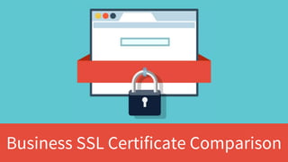 Business SSL Certificate Comparison
 