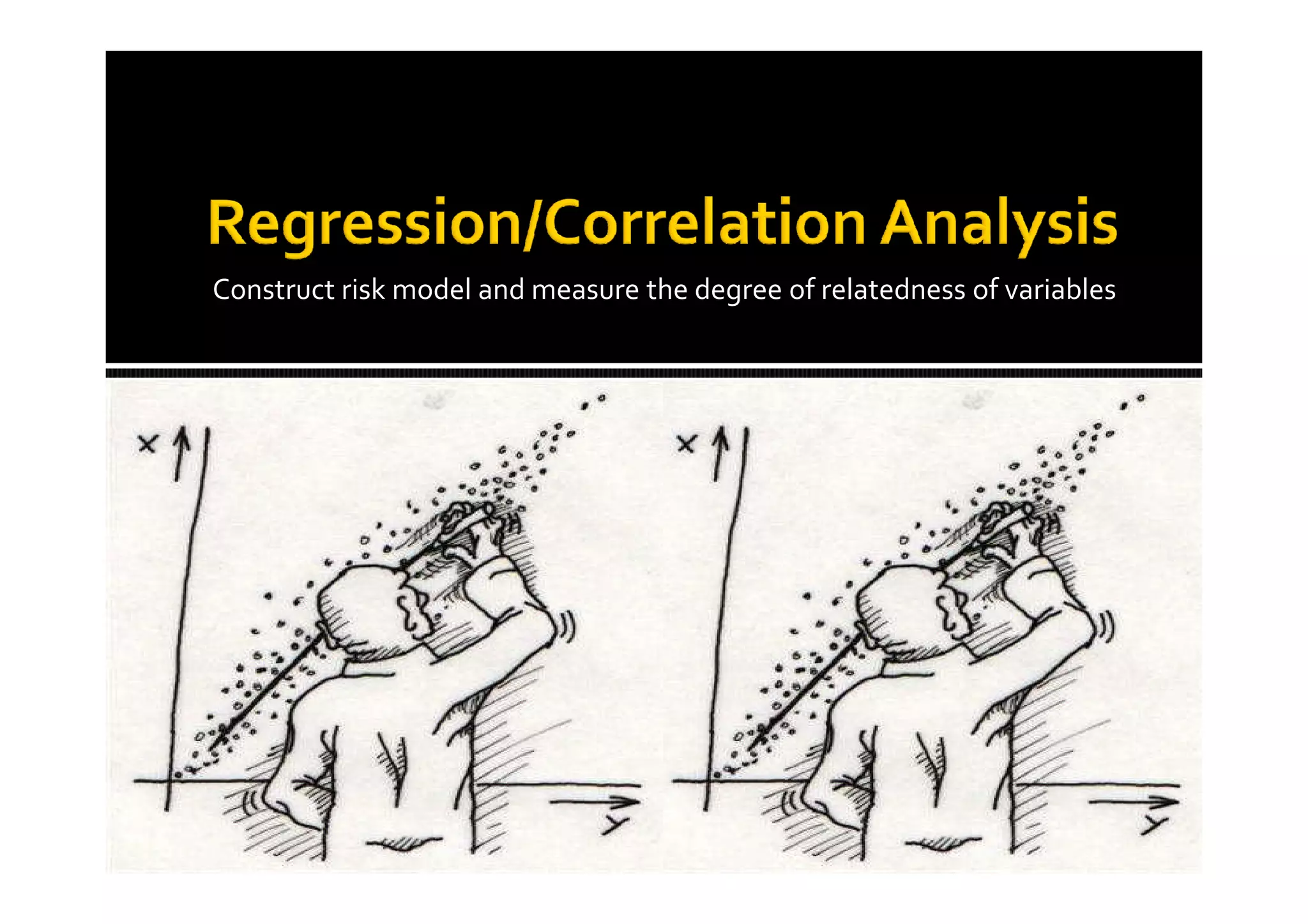 Construct risk model and measure the degree of relatedness of variables
 