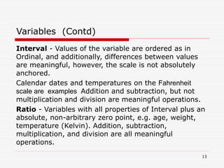 Examples Of Interval Variables Business statistics (Basics) | PPT