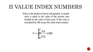 Business statistics (Basic concepts of Index Numbers) | PPTX