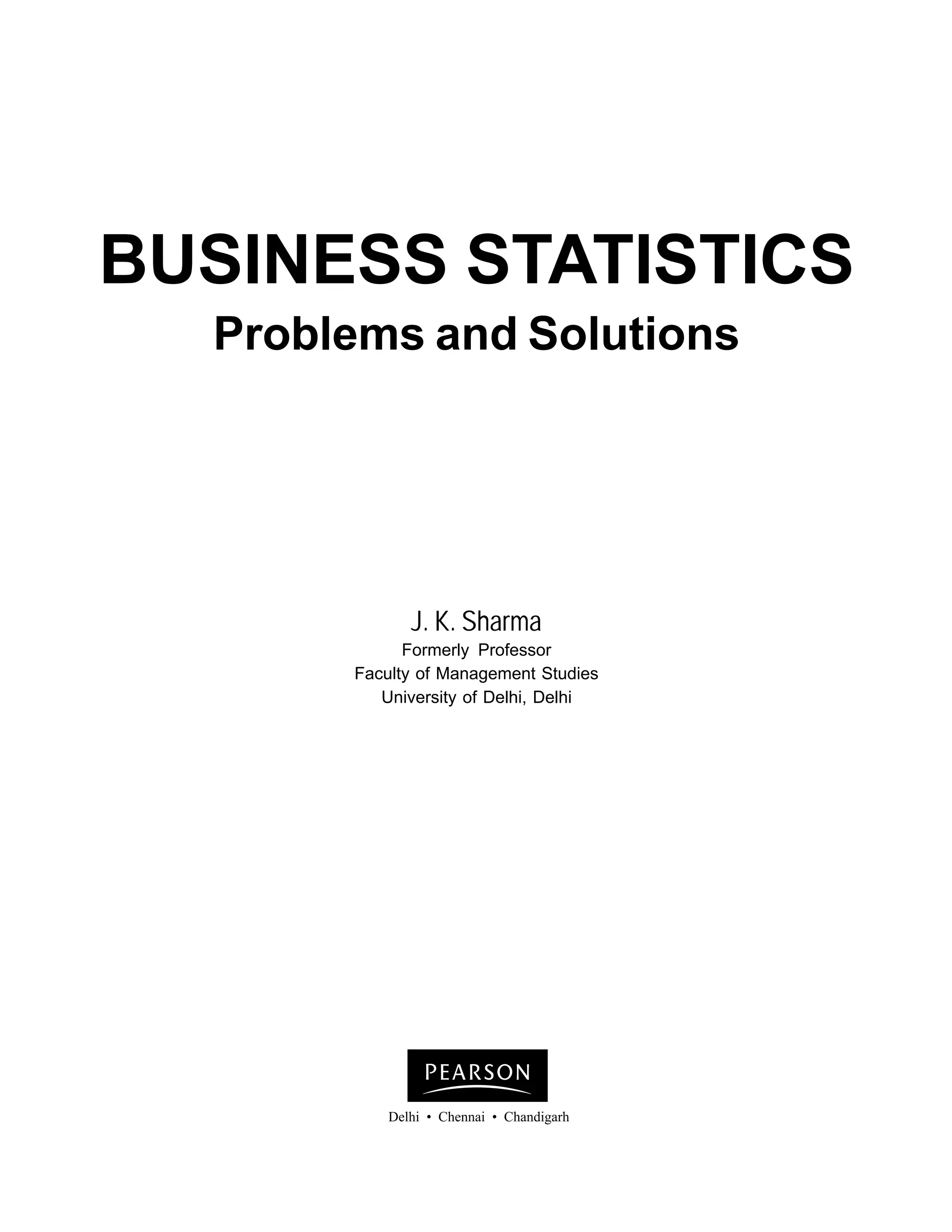 Business Statistics Problems And Solutions Pdf