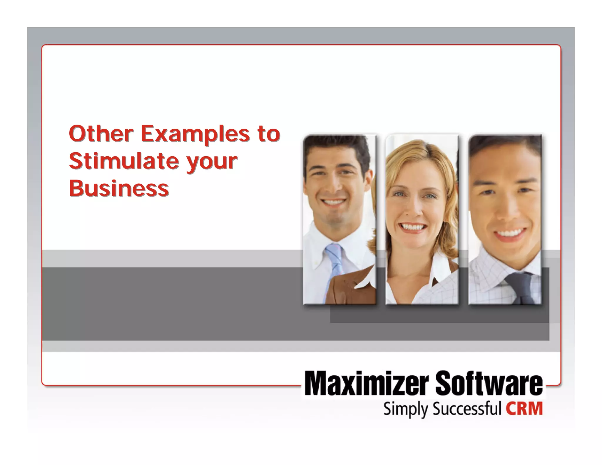 Business Stimulus Program