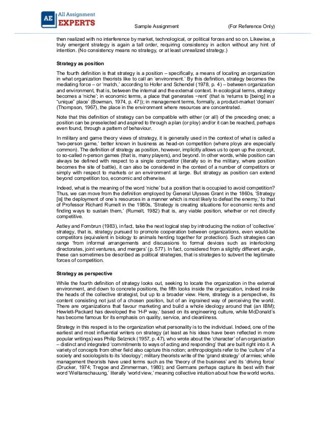 Corporate strategy assignment example Corporate strategy assignment example picture
