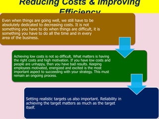 Reducing Costs & Improving Efficiency19