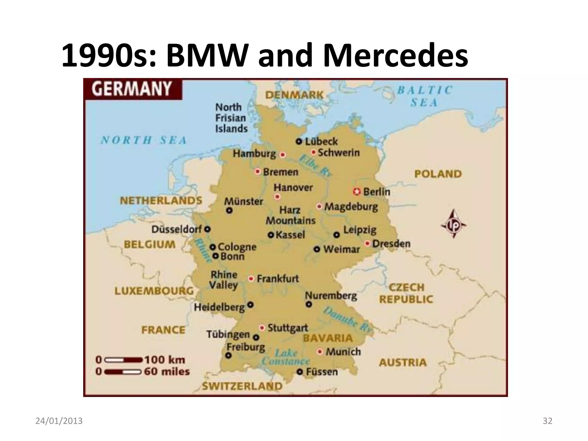 1990s: BMW and Mercedes




24/01/2013                     32
 