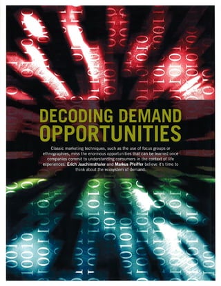 Decoding Demand Opportunities