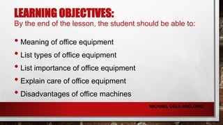 Type 3 Conditional Powerpoint Business Studies JSS 2 Office Equipment Presentation.pptx