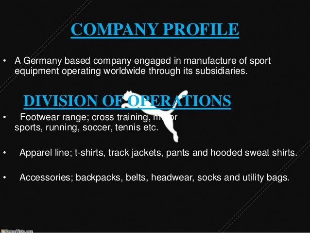 puma company profile