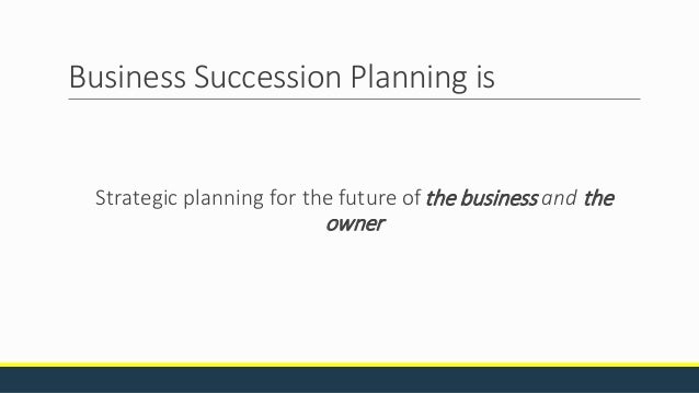 Business succession plan buyout