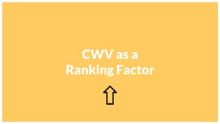 #SMX
CWV as a
Ranking Factor
 