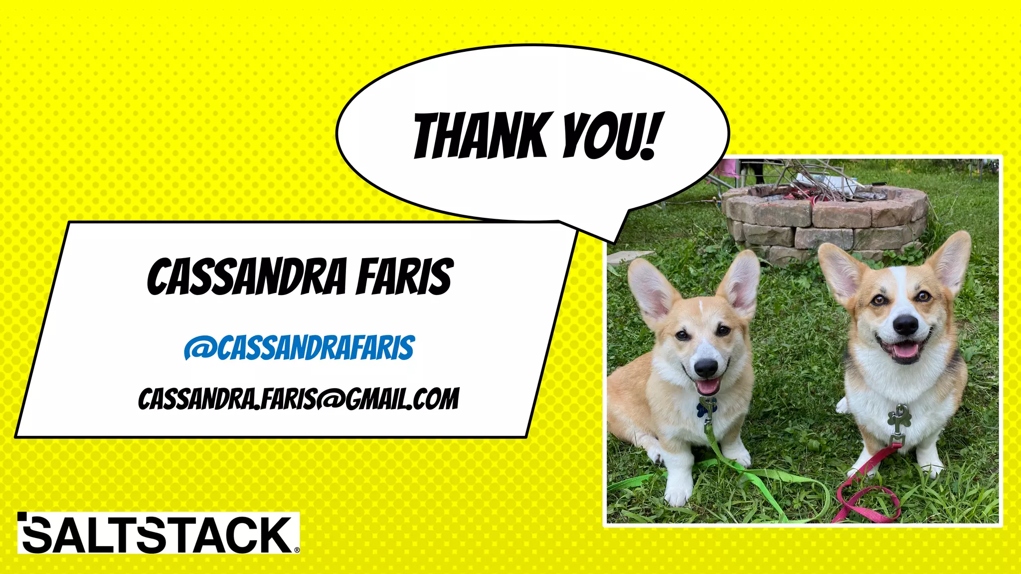 Cassandra Faris
@CASSANDRAFARIS
CASSANDRA.FARIS@GMAIL.COM
Thank you!
 