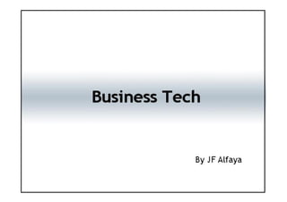 Impact of tech in the business world