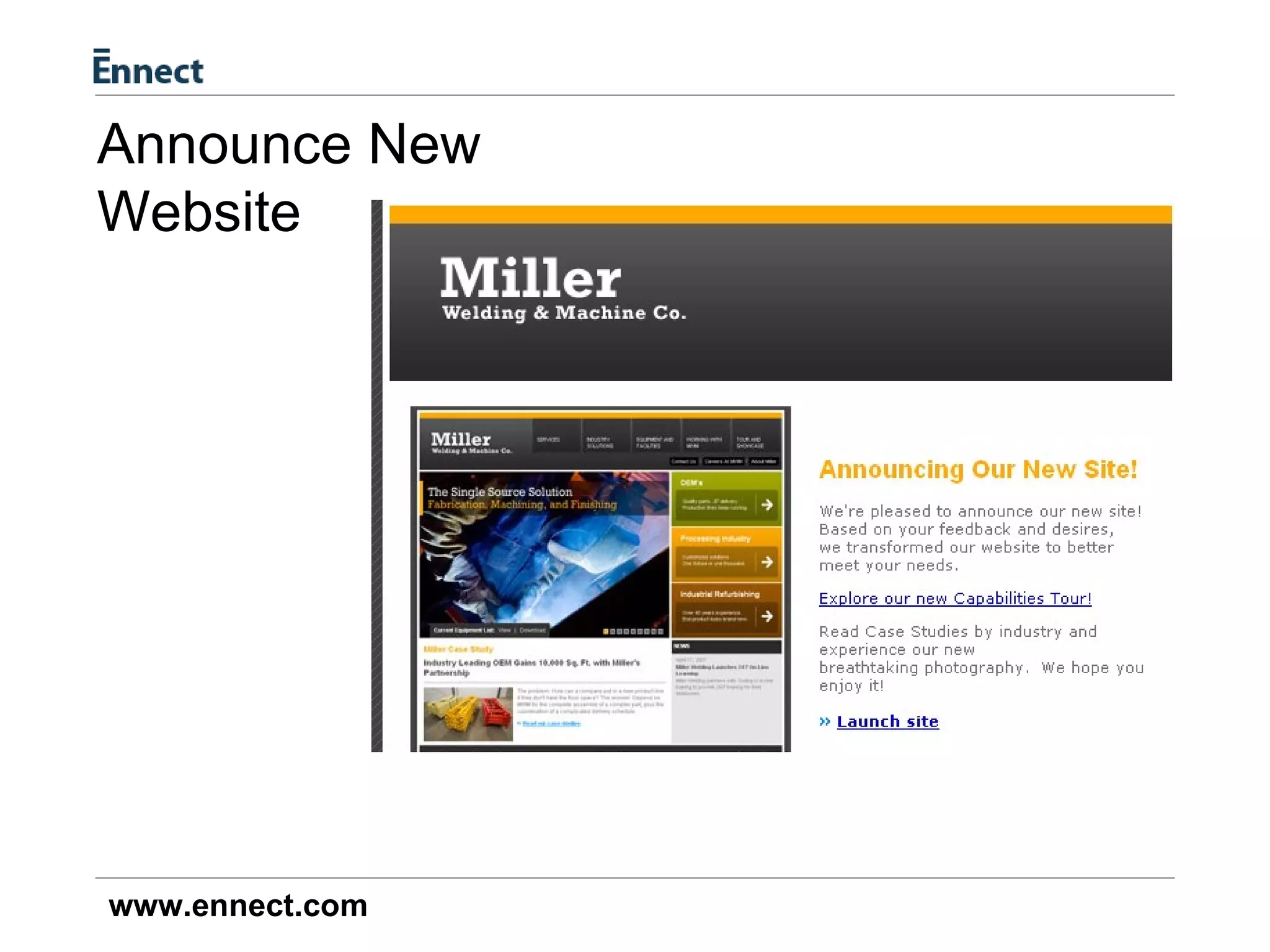 Announce New Website 