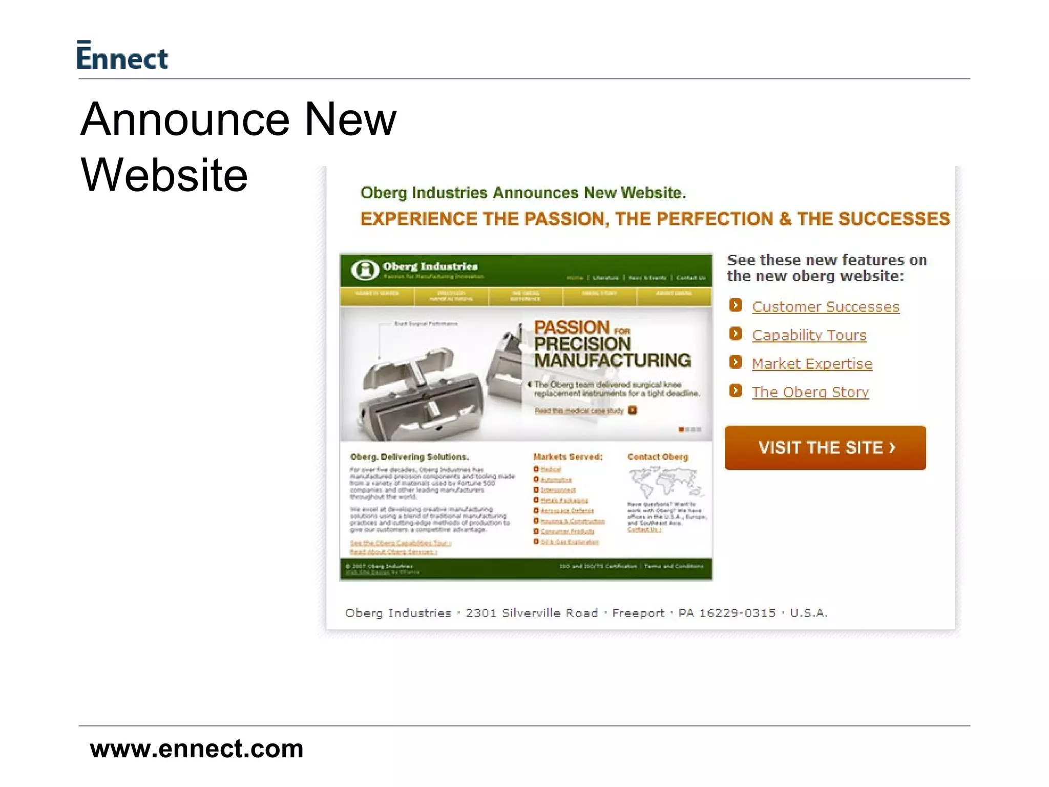 Announce New Website 