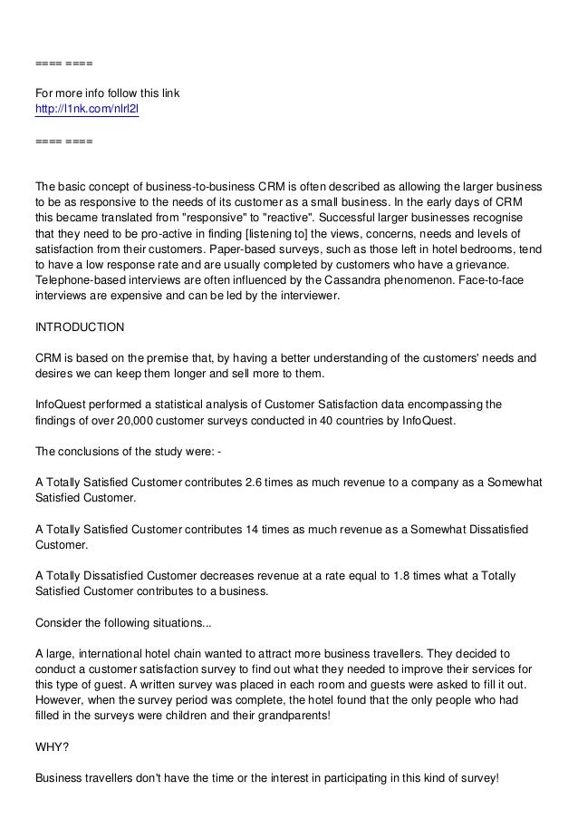 business survey examples