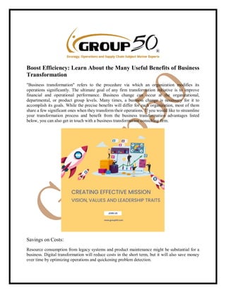 business transformation consulting UAE