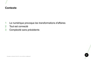 Contexte




1         Le numérique provoque les transformations d'affaires
2         Tout est connecté
3         Complexité sans précédents




    Stratégie et créativité Web JIP © 2012 w.illi.am/ Confidentiel
 